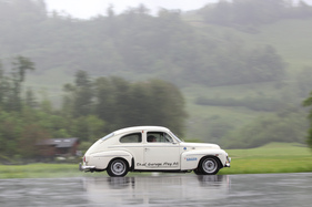Volvo PV 544 (1959) - auf der nassen Fahrt nach Seelisberg - O-iO 2016