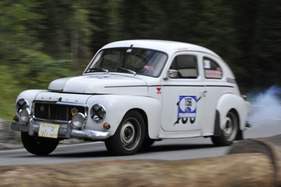 Volvo PV 544 Sport (1961) mit Startnummer 156 an der Arosa ClassicCar 2011 (1961)