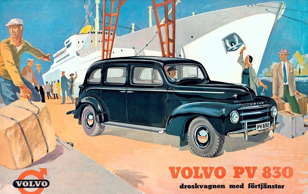 Volvo PV830 (1952) - Natürlich durfte auch ordentlich Werbung nicht fehlen. Aber bitte mit Stil.