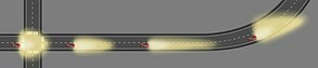 Volvo SCC Safety Concept Car (2001) - Visualisierung des Spurhalteassistenten (© Volvo Cars Germany, 2001) Volvo SCC Safety Concept Car (2001) - Visualisierung des Spurhalteassistenten (© Volvo Cars Germany, 2001)