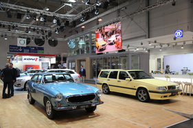 Volvo-Stand im Zeichen der Kombi-Tradition - gesehen an der Techno Classica 2016