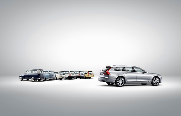 Volvo V90 (2016) - with its historic predecessors