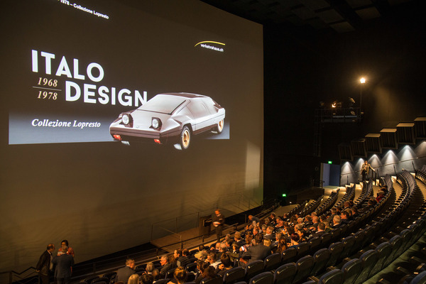 Vor der feierlichen Eröffnung - Sonderschau "Italo-Design 1968-1978 - Collezione Lopresto" im Verkehrshaus Luzern 2018