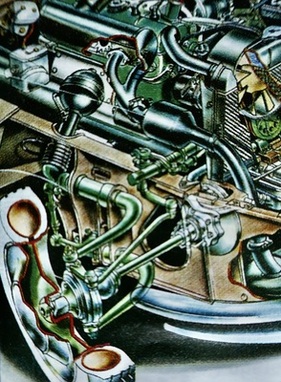 Vorderachse: Zwei gewinkelte Querlenker