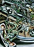 Image: Front axle: Two angled wishbones