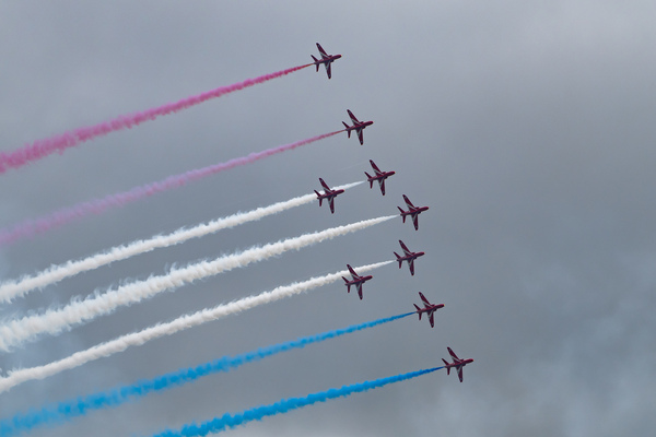 Vorführung der Kunstflugstaffel - 31. Goodwood Festival of Speed 2024