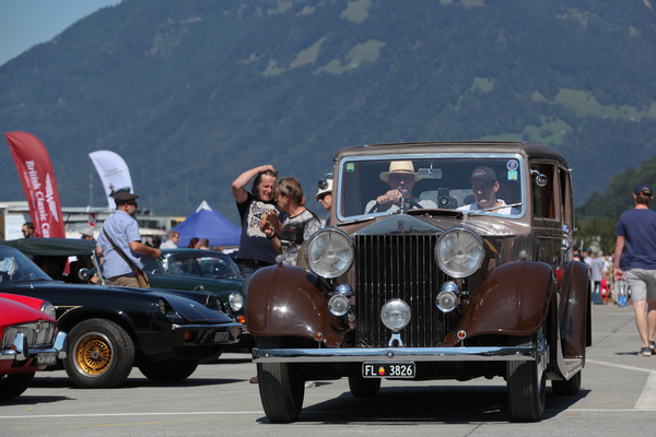 Vorkriegs-Rolls-Royce bei der Abfahrt - British Car Meeting BCM in Mollis 2019
