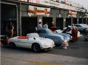 WD Denzel 13 (1955) - 1981 wurden auf dem Nürburgring 50 Jahre Porsche gefeiert, dabei auch von Lerben mit dem Denzel und der Rom-Lüttich-Ur-Porsche