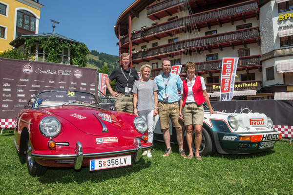 Walter Röhrl, Alexandra Meissnitzer, Klaus Kröll und Anne-Marie Moser-Pröll - Saalbach Classic 2017