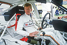 Bild: Walter Röhrl im Cockpit des IMSA-Audis