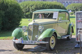 Wanderer W 22 C (1934) - nur 2010 Fahrgestelle wurden von Gläser als zweitüriges Cabriolet karossiert - Classic-Gala Schwetzingen 2021