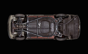 Bild Wartburg 311 (1958) - km-Stand 144'400 - aufgenommen von unten im Rahmen des Projekts "Auto Reverse"