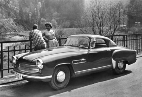 Wartburg Sportwagen (1957) - schon damals wurde gerne mit feschen Mädeln geworben