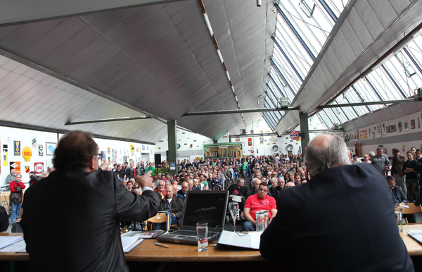 Bild Wer bietet mehr - Impression von der Versteigerung der Oldtimer Galerie in Toffen am 26. April 2014