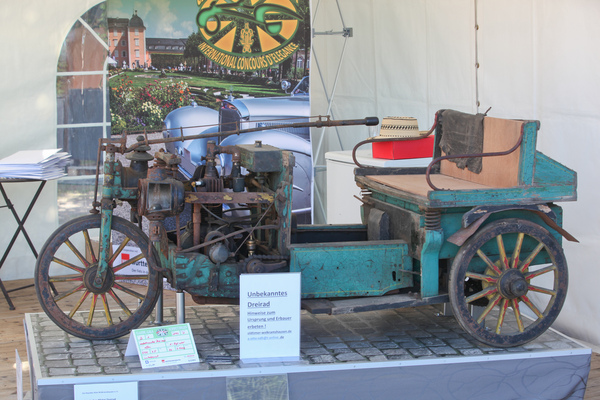 Wer kennt Ursprung und Erbauer dieses Dreirads? - Classic-Gala Schwetzingen 2021