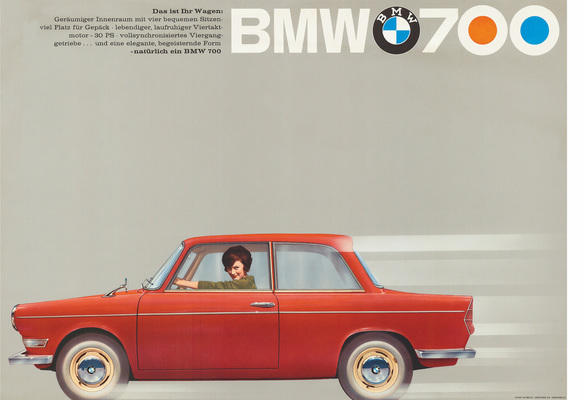Werbeplakat BMW 700