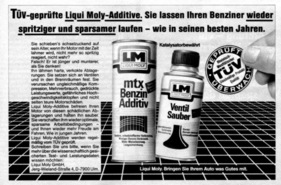 Advertising for Liqui Moly in 1986