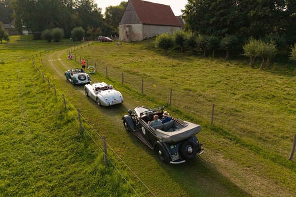 Wertungsprüfung an der Sachsen Classic