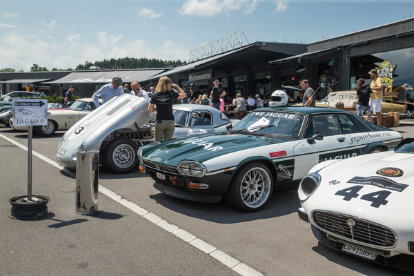 Wie der Renntourenwagen Jaguar XJ-S der frühen Achtzigerjahre - Jaguar Meet Ace Cafe Juni 2020