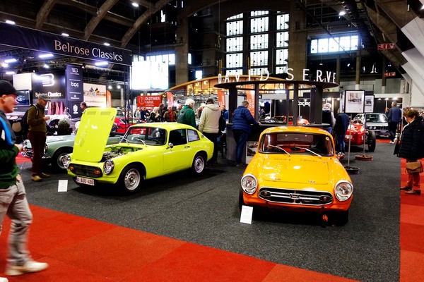 Wie schon im Vorjahr war eine Trilogie kleiner Sportwagen von Honda zu sehen – Interclassics Classic Car Show Brüssel 2023
