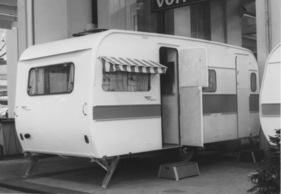 Wigman-Wohnanhänger aus der Schweiz - Genfer Automobilsalon 1959