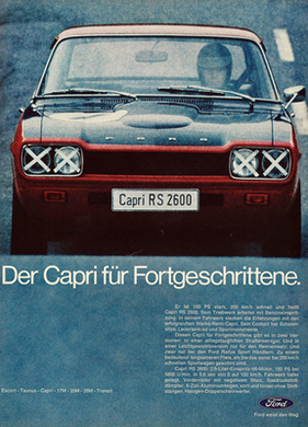 Wild Thing - Werbekampagne für den Capri RS 1971