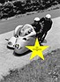 Wilhelm Noll und Beifahrer Fritz Cron auf einem BMW-Gespann beim Nürburgring Grand Prix 1955