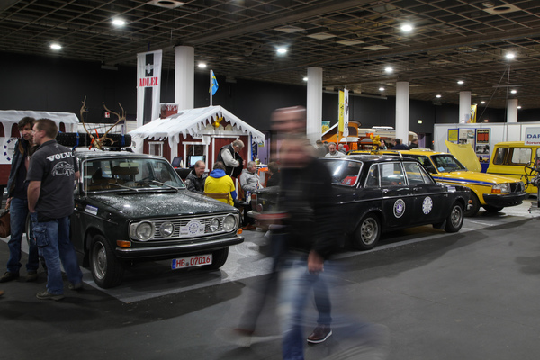 Winterliches Motiv beim Volvo Club - Bremen Classic Motorshow 2020