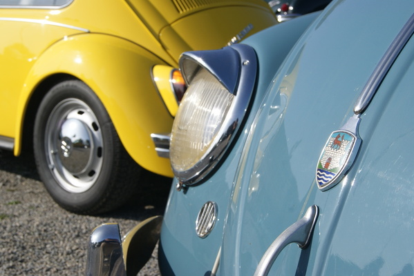 Wolf, Burg und Hupengitter am Brezelkäfer – Albisgütli Classic Cars & Bikes Oktober 2023