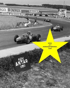 Wolfgang von Trips 1961 in Reims am Lenkrad des Ferrari F1