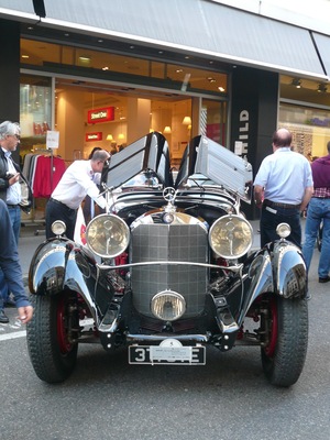 Wurde erwartungsgemäss zum „Best of Show“: Mercedes-Benz 380 Spezial-Roadster Erdmann & Rossi, 1933 - RAID Concours d'Elégance in Basel am 27. August 2014