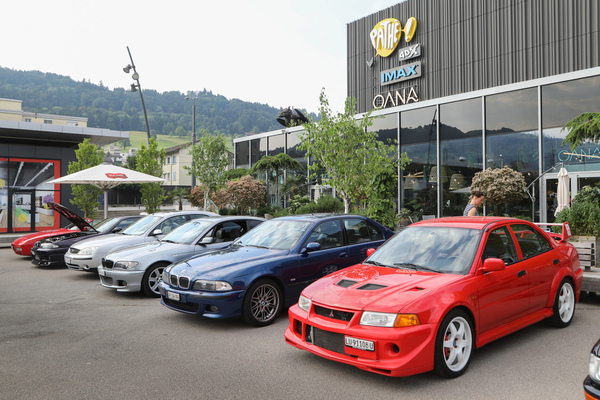 Youngtimer meeting Mall of Switzerland - hot Mitsubishi Lancer Evo - Swiss Classic World Lucerne 2023