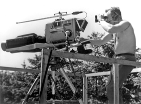 ZDF-Kameramann beim Einsatz auf dem Nürburgring