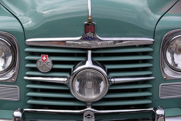 Zentraler Scheinwerfer beim Rover P4 aus den Fünfzigerjahren - British Car Meeting Mollis 2017