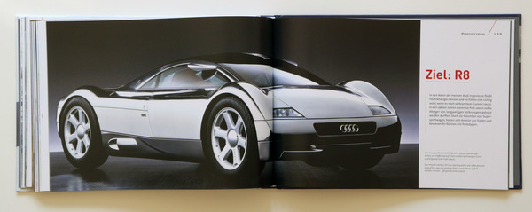 Bild: Ziel R8 - Mittelmotor-Innovation - Buch "Audi - Innovation im Zeichen der vier Ringe"