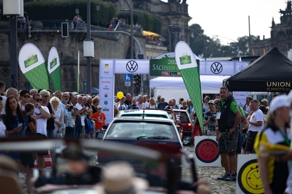 Zieleinlauf bei der Sachsen Classic