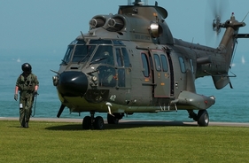 Zu sehen an der arbon classics 2022: die Landung eines Super-Puma-Hubschraubers bildet eines der Highlights der kommenden arbon classics.