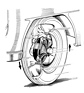 Zündapp Janus (1956) - Turbobremsen - hydraulisch betätigte und sorgfältig belüftete Trommelbremsen