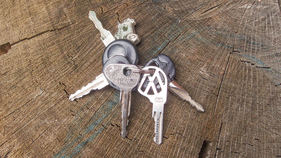 Zündschlüssel des VW 1303 Cabriolets Zündschlüssel des VW 1303 Cabriolets