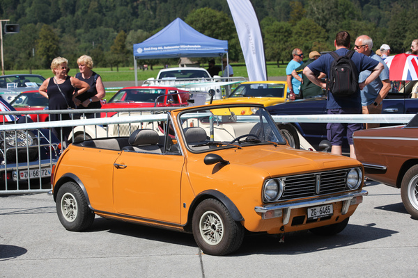 Zum Cabriolet konvertierter Mini - British Car Meeting BCM in Mollis 2019