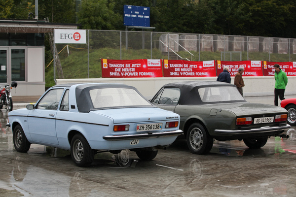 Zwei Cabriolet-Entwürfe mit unterschiedlichen Ideen - Opel Kadett Aero und Peugeot 504 Cabriolet - Dolder Classics September 2015
