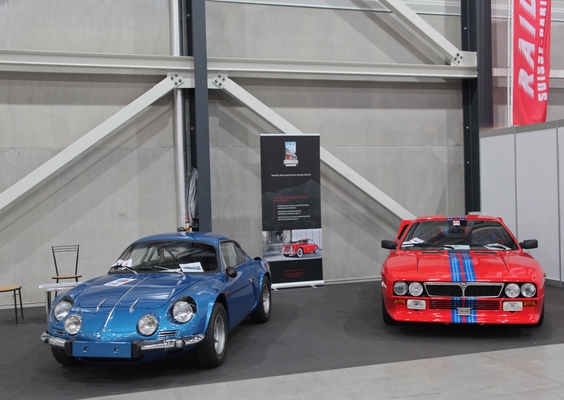 Zwei Rallye-Raritäten auf dem Stand des Gotthard Motorparks - Swiss Classic World 2014