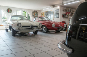 Zwei SS-Modelle, rechts die frühe Version mit tiefer Nase - Clubanlass Alfa Romeo Club (17. bis 19. August 2018)