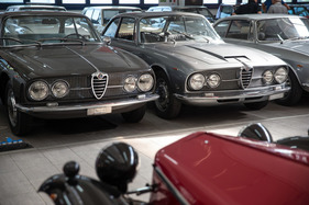 Zwei fast identische Coupés in der Sammlung Marx, der Motor unterscheidet sich allerdings stark - Clubanlass Alfa Romeo Club (17. bis 19. August 2018)