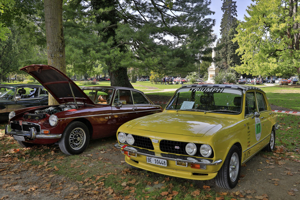 Zweimal 16 Ventile - Triumph Dolomite Sprint mit vier, MGB GT mit acht Zylindern - 29. Swiss Classic British Car Meeting Morges 2021