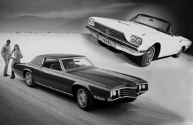 Zweimal Ford Thunderbird mit Baujahr 1966 und 1971
