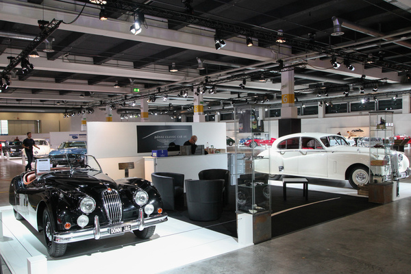 Two Jaguars at Dönni Classic Car AG - Auto Zürich 2021