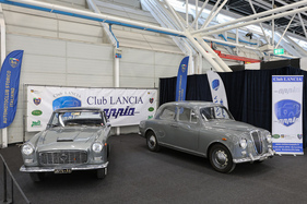 Zweimal Lancia Appia in Grau auf dem Clubstand - 42. Auto e Moto d'Epoca 2025