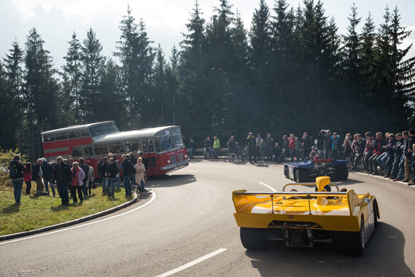 Zweimal Sauber - C2 und C3 - bei der Talfahrt - Internationaler Edelweiss Bergpreis Rossfeld 2018