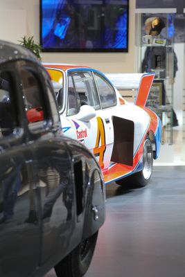 Zweimal seitliche Einlässe im Heck bei Skoda - Vor- und Nachkriegs-Aerodynamik (Techno Classica 2017)